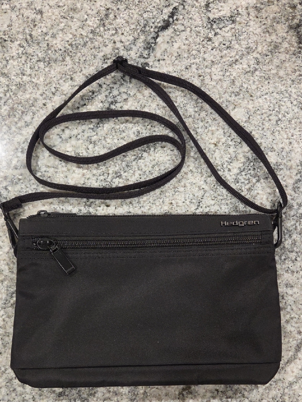 Hedgren Black Crossbody Messenger Bag - Compact Everyday Carry